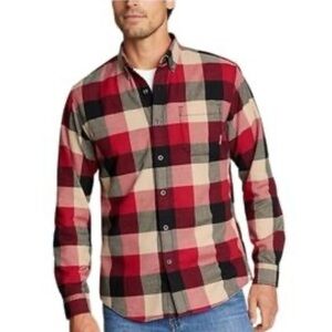 EDDIE BAUER Checkered Button Down Flannel Men’s